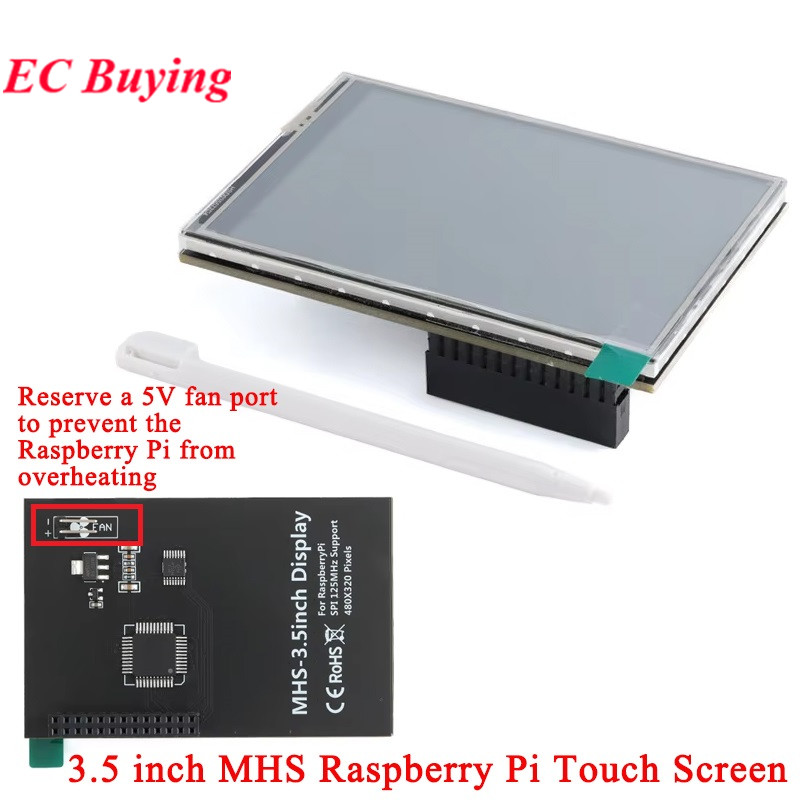 Raspberry Pi Retropie - 3,5-calowy 3,5-calowy moduł wyświetlacza MHS dla
