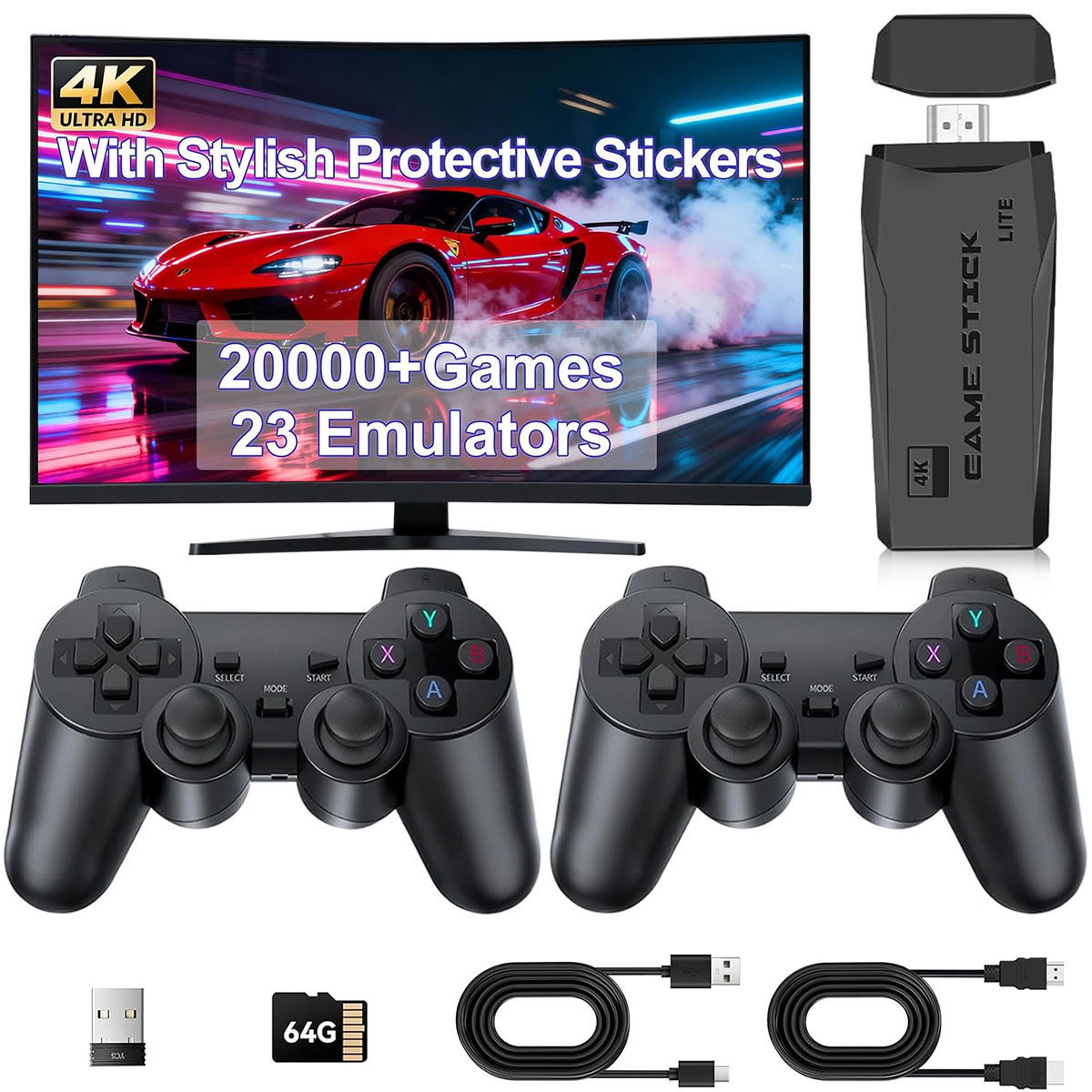 Retro Gaming Hdmi Stick - Konsola do gier M8 z ponad