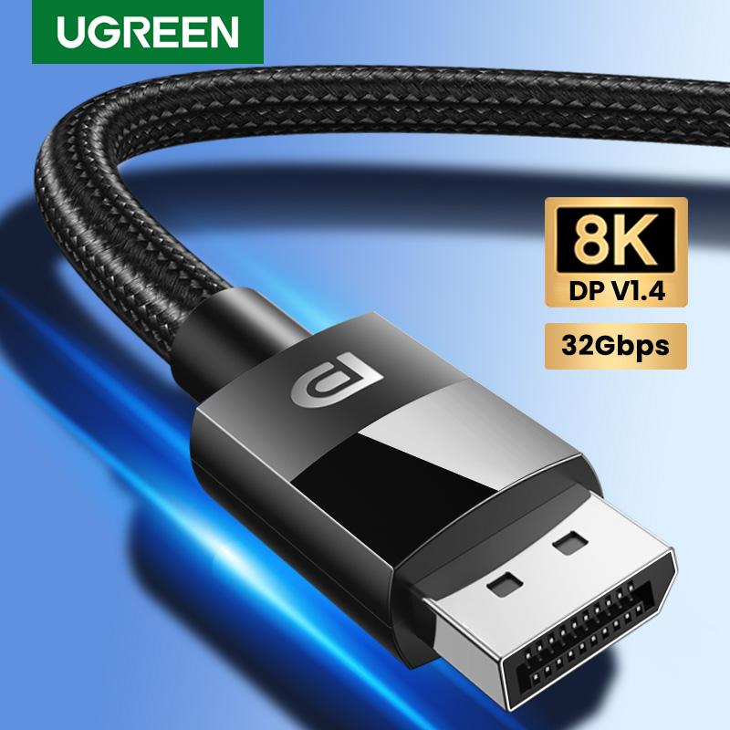 Retro Gaming Projector - UGREEN 8K DisplayPort kabel do telewizora