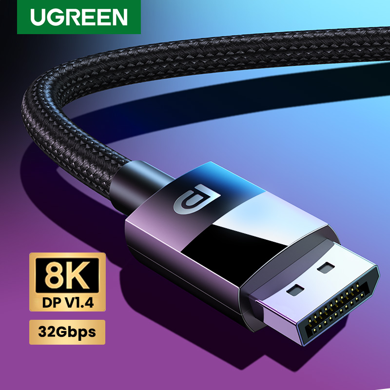 Retro Gaming Projector - Ugreen 8K DisplayPort 1.4 kabel do