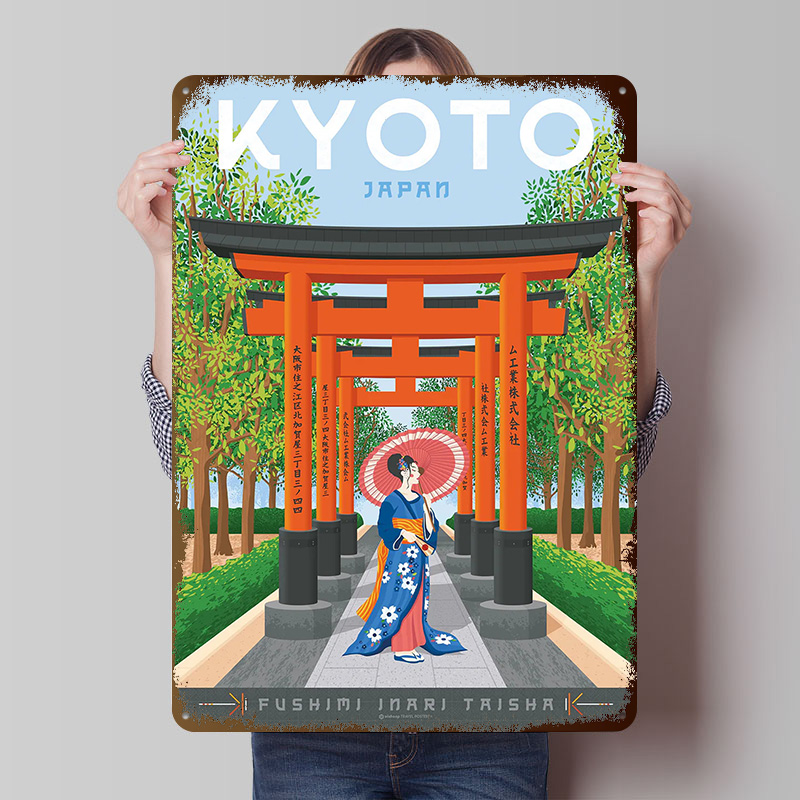 Plakat Podróżniczy Kyoto Japon – Retro Gaming Kyoto recenzja i cena