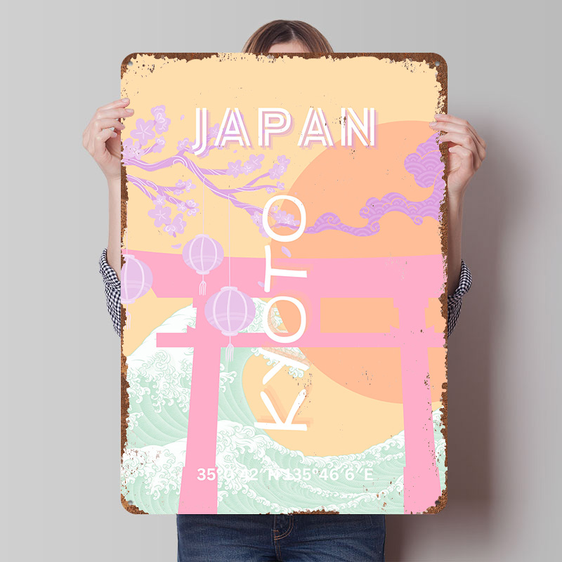 Metalowy plakat z motywem Japo – Retro Gaming Kyoto recenzja i cena